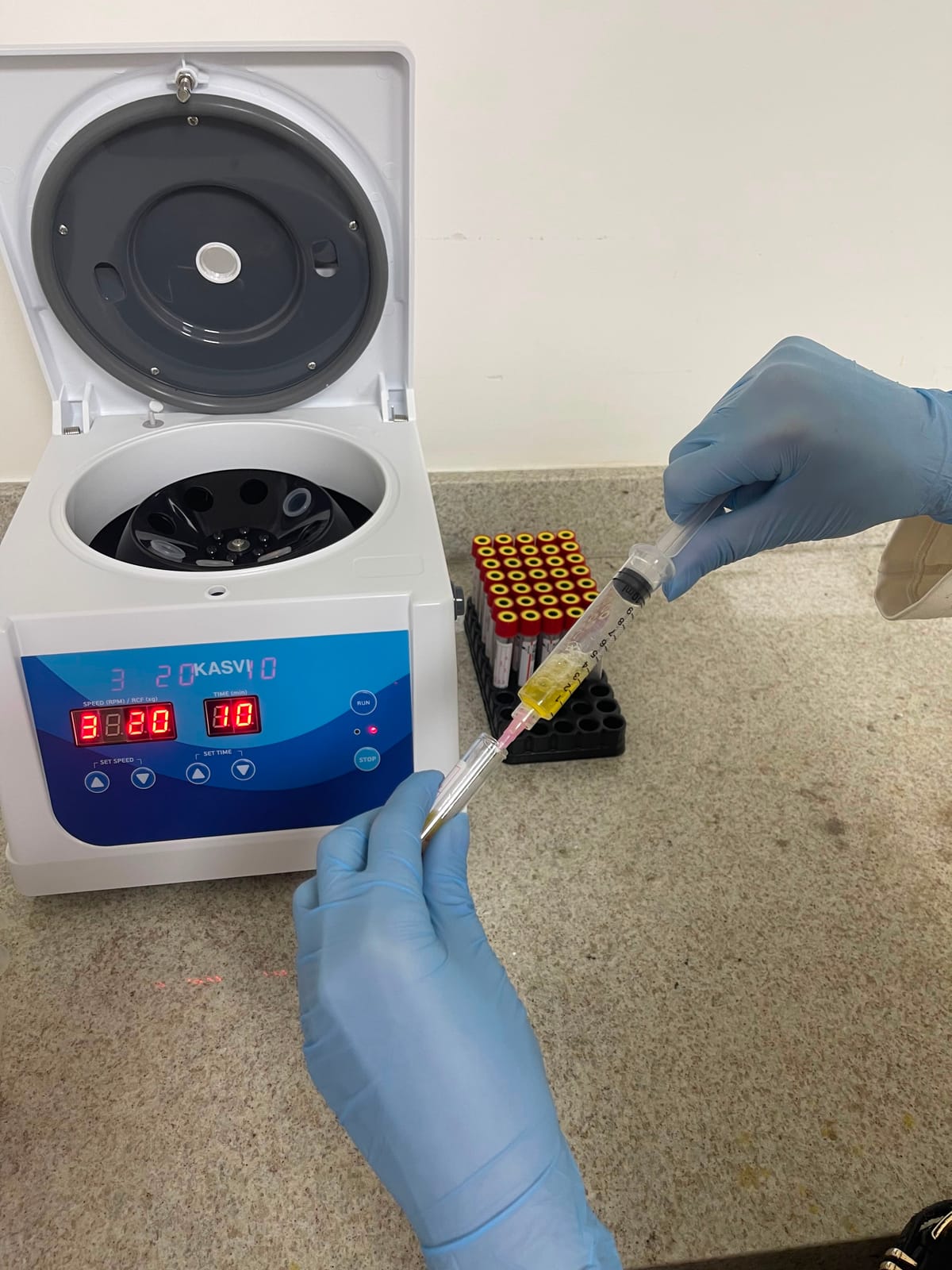 Separação dos bioativos após a centrifugação